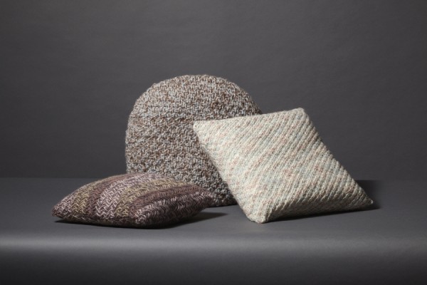 Hand knitted home textiles