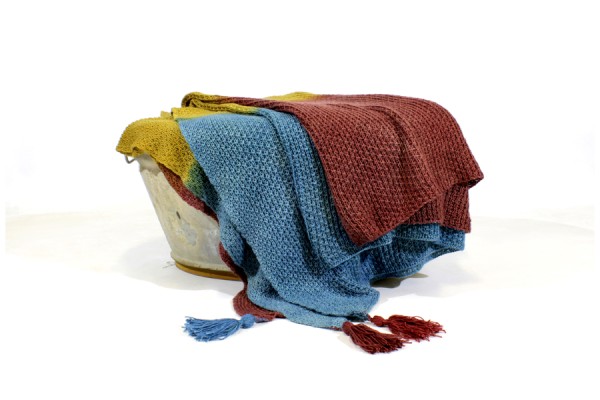 Hand dyed throws