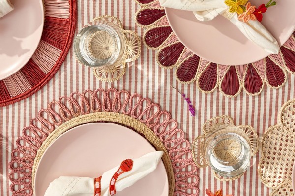 Woondeco van iraca palmblad