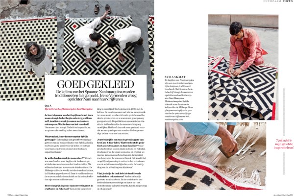 Nani Marquina in Elle Decoration NL