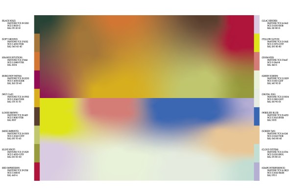 Heimtextil's colour card for 2026-2027