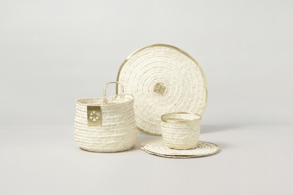 Palm Leaf Basketry with Copper Details