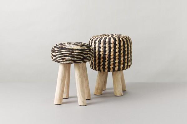Stools made of Teak Branches