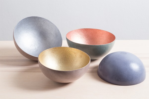 Bowls made with leather and hammered metal - an age-old Tuareg technique