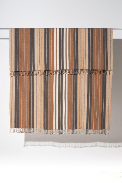 Throw handwoven on a backstop loom