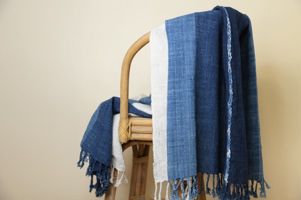 new hand embroidered throw