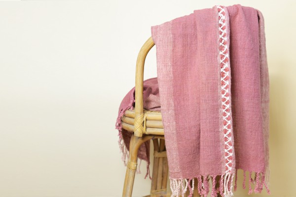 new naturally dyed throw