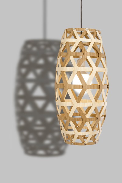 Wood veneer lamps