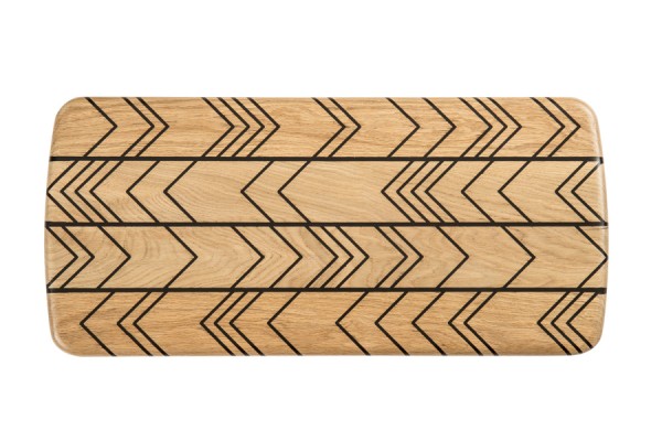 Bench with resin inlay