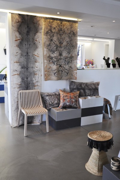 Natural textiles and natural wood looking good together