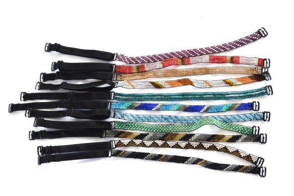 Bunch of beaded straps