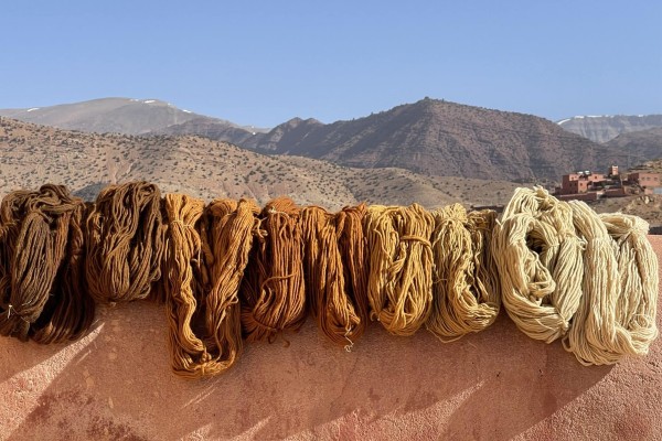 Local wool and natural henna dye